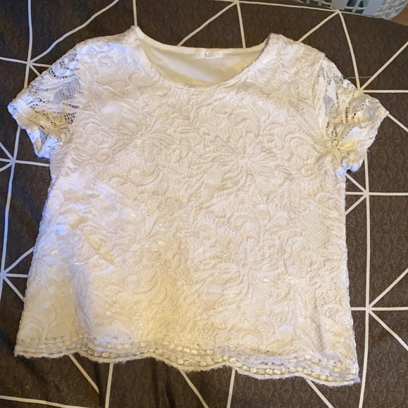 White Lace crop top - Picture 1 of 1